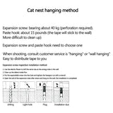 Macrame Cat Hammock Hanging Woven Cat Bed Macrame Wall Decoration