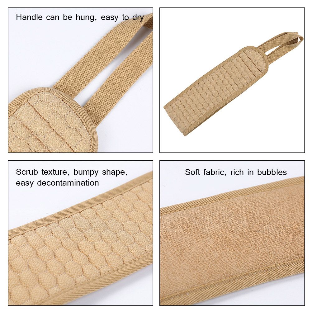 Men Women Soft Loofah Back Scrubber Bath Towel Exfoliating Loofah Massage for Shower Body Cleaning