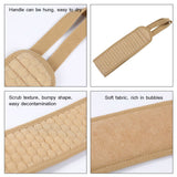 Men Women Soft Loofah Back Scrubber Bath Towel Exfoliating Loofah Massage for Shower Body Cleaning - 45-Degree Angle
