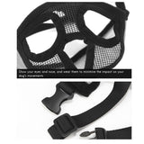 Dog Muzzles Adjustable Breathable Mesh Bulldog Muzzle for Dog Anti Biting Chewing Barking - Side View