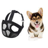 Dog Muzzles Adjustable Breathable Mesh Bulldog Muzzle for Dog Anti Biting Chewing Barking - 45-Degree Angle
