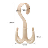 Handbag Bag Holder Space Saving Hanger Cabinets Clothes Rack 360 Degree Rotation Shoes Belt Scarf Hanging Rack