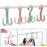 Handbag Bag Holder Space Saving Hanger Cabinets Clothes Rack 360 Degree Rotation Shoes Belt Scarf Hanging Rack - Close-Up Angle