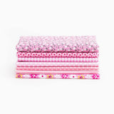7Pcs Assorted Fat Quarter Bundle Quilt Quilting Cotton Fabric Sewing DIY Set