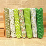 7Pcs Assorted Fat Quarter Bundle Quilt Quilting Cotton Fabric Sewing DIY Set