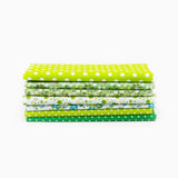 7Pcs Assorted Fat Quarter Bundle Quilt Quilting Cotton Fabric Sewing DIY Set - Rear View
