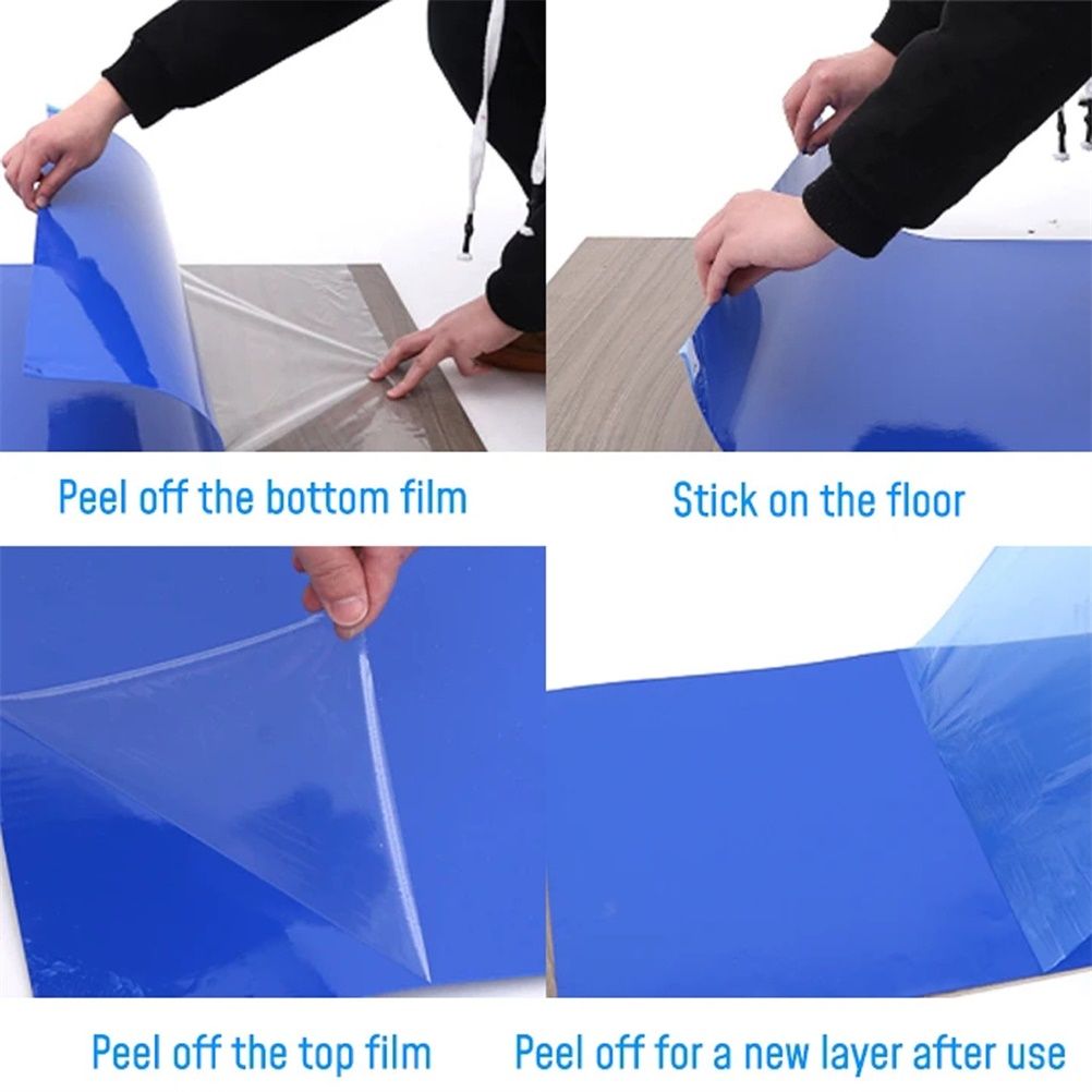 Antibacterial Floor Mat Highly Adhesive Dust Free Mat Tearable Cleaning Mat