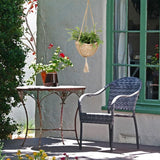 Natural Hanging Seagrass Plant Baskets Dural Layer Flower Planting Basket Holder Garden Decor