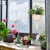 Natural Hanging Seagrass Plant Baskets Dural Layer Flower Planting Basket Holder Garden Decor