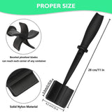 Meat Chopper Multifunctional Ground Beef Masher Ground Beef Turkey Nylon Chopper Utensil Non Stick Cookware - Top-Down View