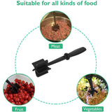 Meat Chopper Multifunctional Ground Beef Masher Ground Beef Turkey Nylon Chopper Utensil Non Stick Cookware - Rear View