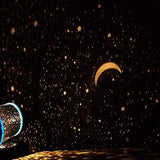 Romantic LED Night Sky Projector Lamp Kids Gift Star Light Novelty Lamp USB Lamp - Top-Down View