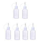 6Pcs 30ml Needle Tip Glue Bottle DIY Paper Art Quilling Tool Bottle Needle Bottle Applicator
