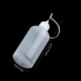 6Pcs 30ml Needle Tip Glue Bottle DIY Paper Art Quilling Tool Bottle Needle Bottle Applicator