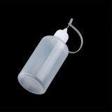 6Pcs 30ml Needle Tip Glue Bottle DIY Paper Art Quilling Tool Bottle Needle Bottle Applicator - Rear View