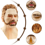 Halloween Latex Young Man Face Cover Headgear for Masquerade Halloween Headgear Prop