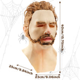Halloween Latex Young Man Face Cover Headgear for Masquerade Halloween Headgear Prop