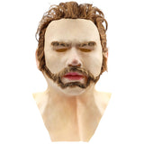 Halloween Latex Young Man Face Cover Headgear for Masquerade Halloween Headgear Prop - Extra Image