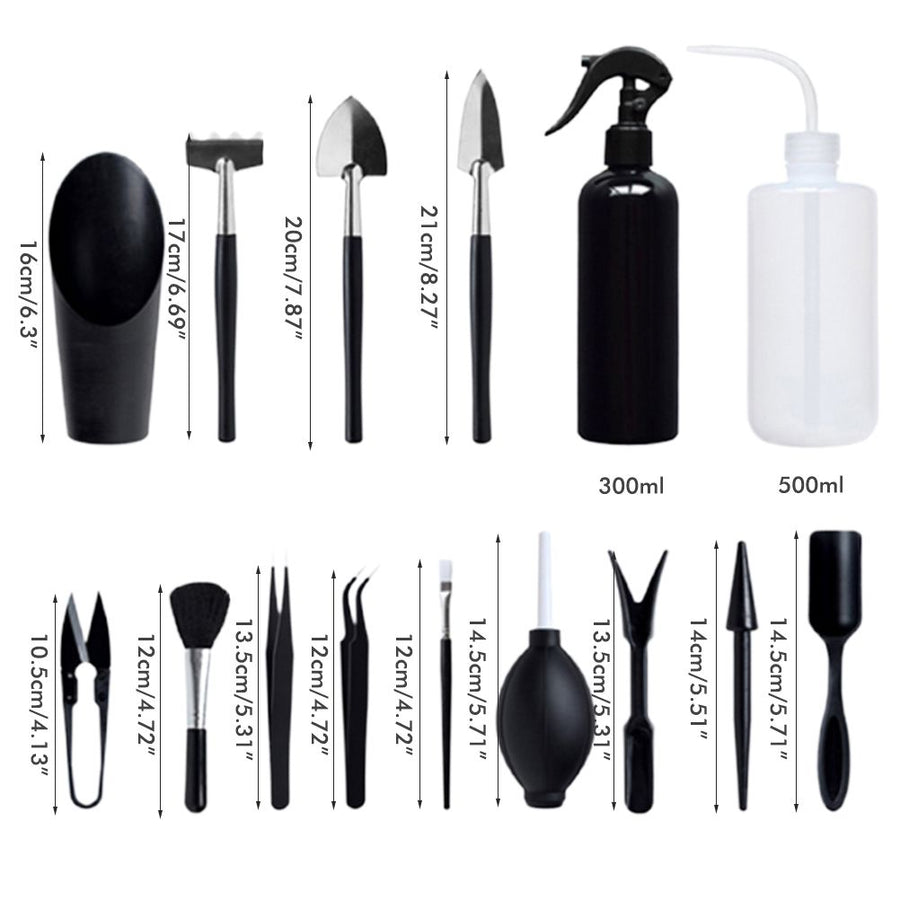 15PCS Heavy Duty Garden Tools Mini Gardening Hand Tools Set Gardening Tool Set Gardening Gifts