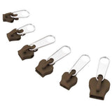 6Pcs Zip Slider Instant Repair Kit Replacement Zipper Pull Kit for Bags Jackets Luggage Backpacks