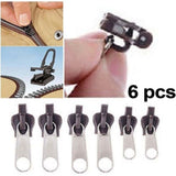 6Pcs Zip Slider Instant Repair Kit Replacement Zipper Pull Kit for Bags Jackets Luggage Backpacks