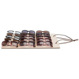 Hanging Sunglasses Organizer Wall Mounted 15 Slots Glasses Storage Organizer Holder - Side View