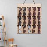 Hanging Sunglasses Organizer Wall Mounted 15 Slots Glasses Storage Organizer Holder