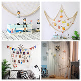 Decorative Fishing Net Wall Decor with Seashells Nautical Style Wall Hangings Ornament