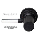 Mini Electric Blower Portable Electricity Barbecue Fan for Outdoor Camping Hiking - Side View