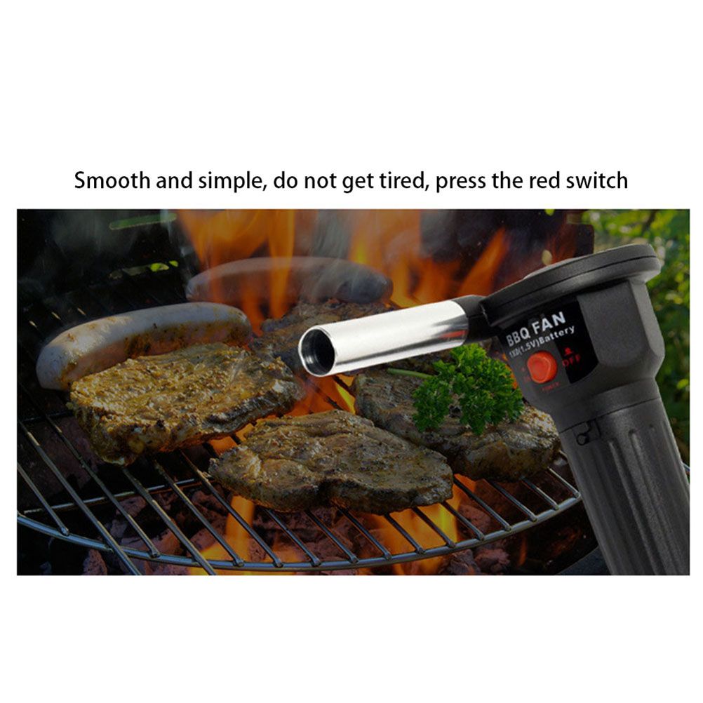 Mini Electric Blower Portable Electricity Barbecue Fan for Outdoor Camping Hiking