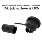 Mini Electric Blower Portable Electricity Barbecue Fan for Outdoor Camping Hiking - 45-Degree Angle