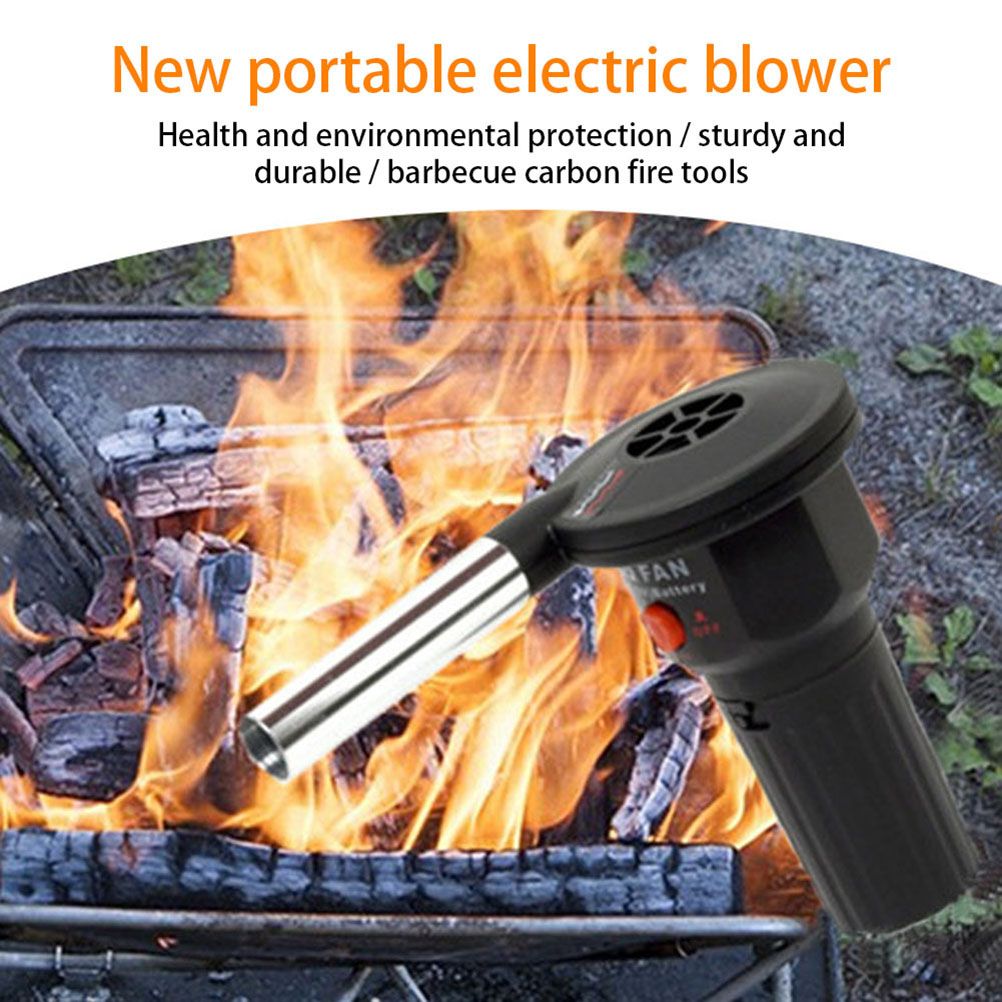 Mini Electric Blower Portable Electricity Barbecue Fan for Outdoor Camping Hiking