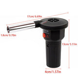Mini Electric Blower Portable Electricity Barbecue Fan for Outdoor Camping Hiking - Extra Image