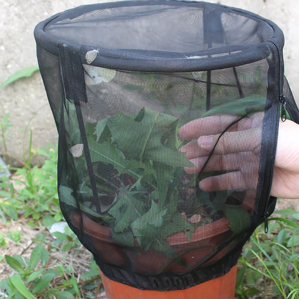 Plant Net Cover Protective Zipper Mesh Net Bag Garden Plant Cover Fruit Protection Garden Cover