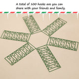 100Pcs Reusable Plastic Christmas Ornament Hooks Mini Hooks S Shaped Hangers for Xmas Home Decoration - Extra Image