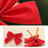 36Pcs/Set Christmas Bows Mini Decorative Bows Ribbon Bows Decoration - Front View