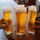 4 in 1 Acrylic Beer Mug 4PCS Beer Mug Party Holiday Birthday Supplies Drink Beer Mug - Front View
