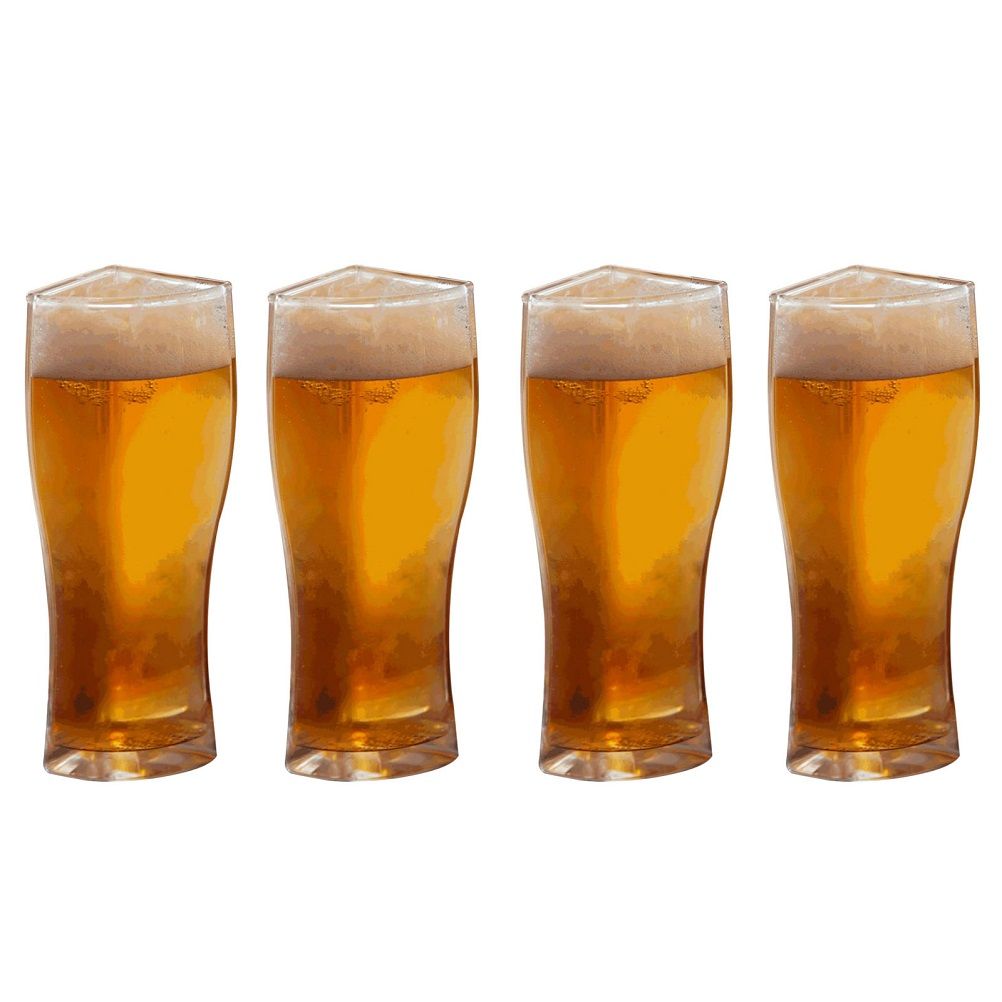 4 in 1 Acrylic Beer Mug 4PCS Beer Mug Party Holiday Birthday Supplies Drink Beer Mug