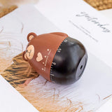 Bear Kitchen Timer Mechanical Kitchen Timer Clock Multipurpose Lovely Kitchen Cooking Tools - Top-Down View