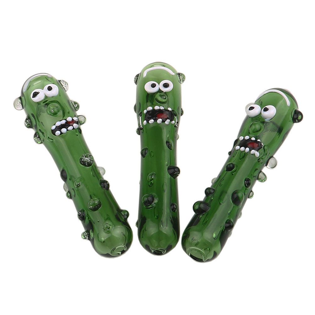 Cucumber Shape Design Glasses Pipe Party Funny Smoking Filter Tool