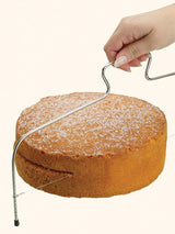 1PC Stainless Steel Adjustable Wire Cake Cutter Grater Leveler DIY Cake Baking Tool Cake Scraper - Close-Up Angle