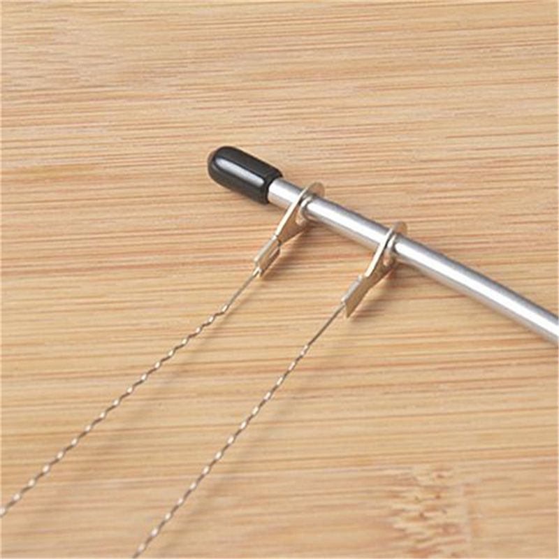 1PC Stainless Steel Adjustable Wire Cake Cutter Grater Leveler DIY Cake Baking Tool Cake Scraper