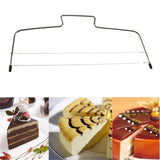 1PC Stainless Steel Adjustable Wire Cake Cutter Grater Leveler DIY Cake Baking Tool Cake Scraper