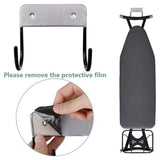 Wall Mount Ironing Board Holder Ironing Stainless Steel Board Wall Holder Wall Hanger No Ironing Board - Rear View