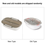 Microwave Cooker Food Container with Removable Basket