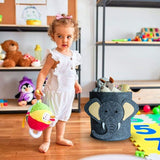 Cartoon Felt Storage Bucket Children's Toys Dirty Clothes Storage Bag Multifunctional Practical Laundry Basket