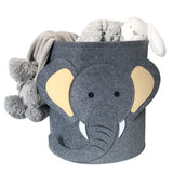 Cartoon Felt Storage Bucket Children's Toys Dirty Clothes Storage Bag Multifunctional Practical Laundry Basket