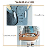 Cartoon Felt Storage Bucket Children's Toys Dirty Clothes Storage Bag Multifunctional Practical Laundry Basket