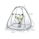 Portable PVC Warm Garden Tier Mini Household Plant Greenhouse Cover Transparent Winter Tent