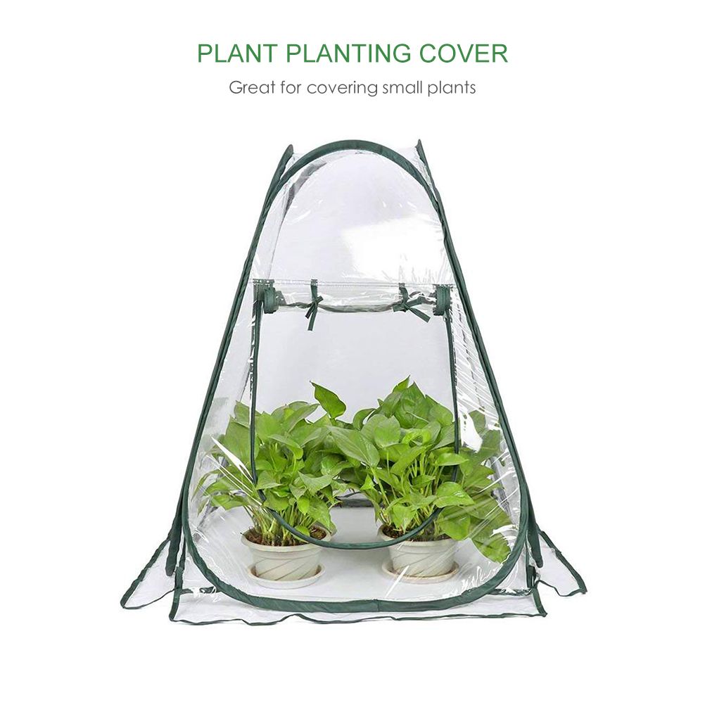 Portable PVC Warm Garden Tier Mini Household Plant Greenhouse Cover Transparent Winter Tent